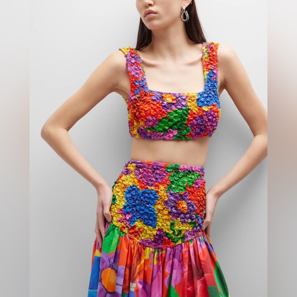 NWOT MARA HOFFMAN Shelly Top in Rainbow Multi Size XXS